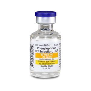 Phenylephrine HCl Inj., USP 10mg/mL 5mL Vial, 10/pack