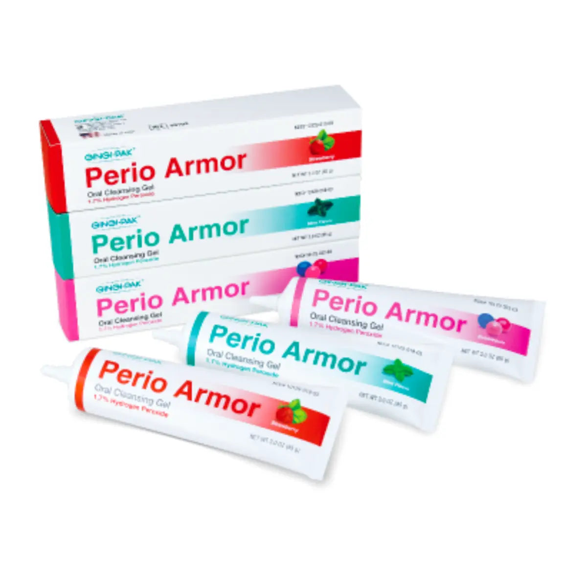 Perio Armor 1.7% HP Oral Cleansing Gel, 3oz Tube, 6/Case