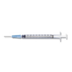 Syringe 1cc 21g x 1", 100/bx BD 309624